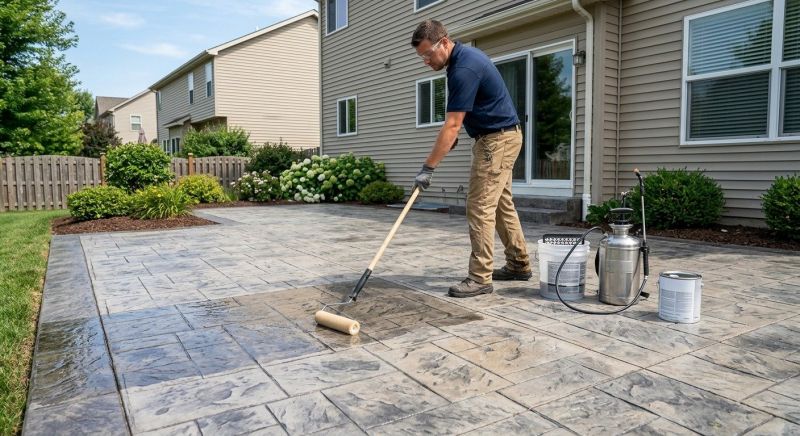 Concrete Walkway Sealing in Bellevue, WA