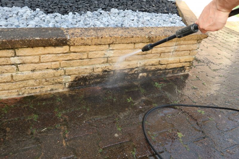 Local Retaining Wall Power Washing pros at work