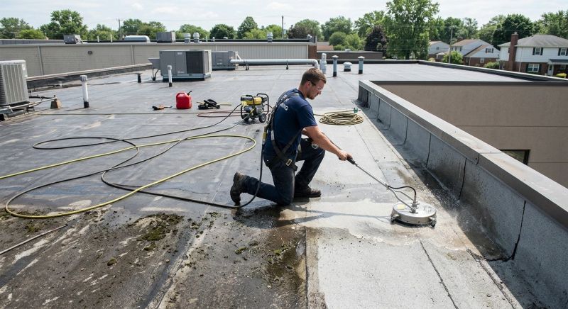 Garage Roof Power Washing in Vancouver, WA