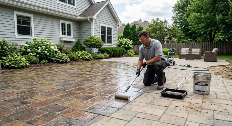 Paver Driveway Sealing in Kansas City, KS