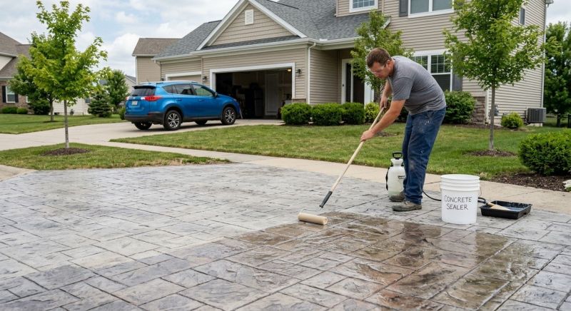 Porch Concrete Sealing in Alpharetta, GA