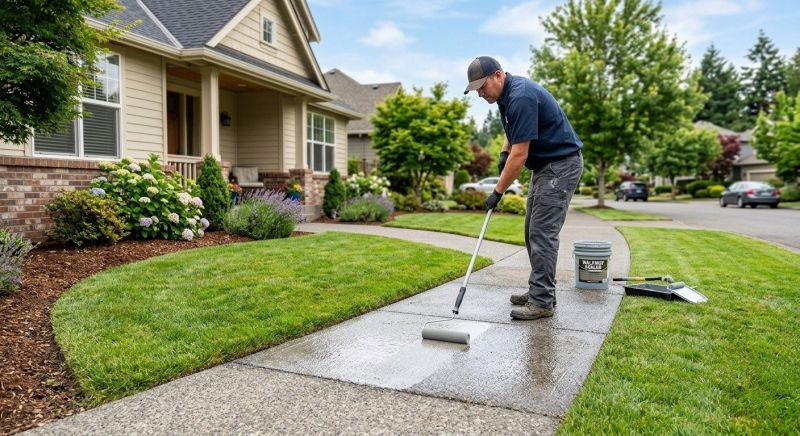 Sidewalk Concrete Sealing in Gig Harbor, WA